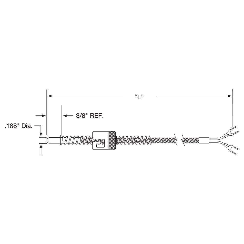 Style TCP Adjustable Bayonet Thermocouples
